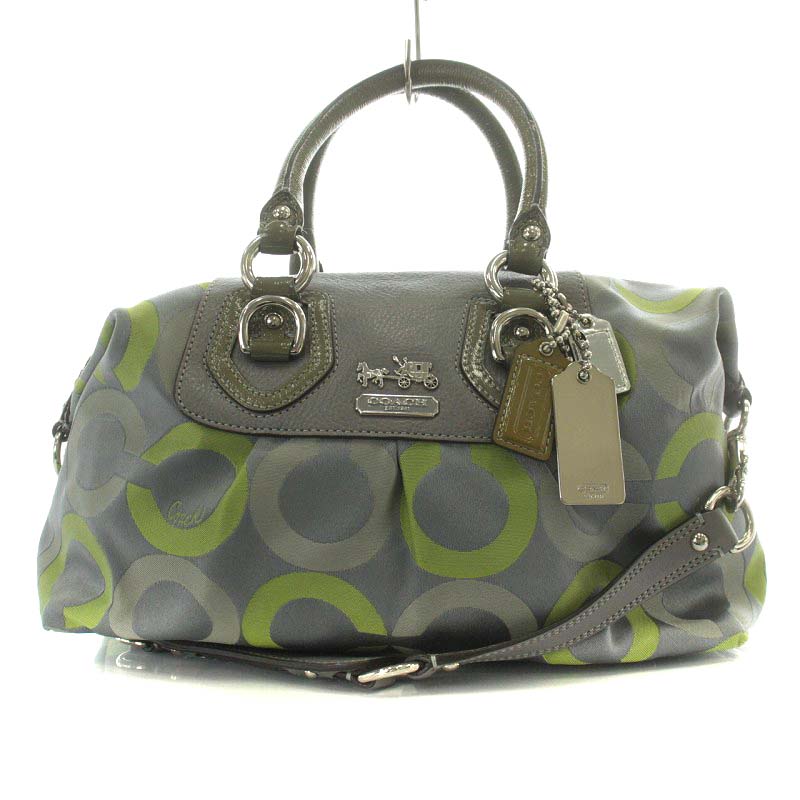 コーチ COACH オプアート ハンドバッグ ショルダーバッグ 2way