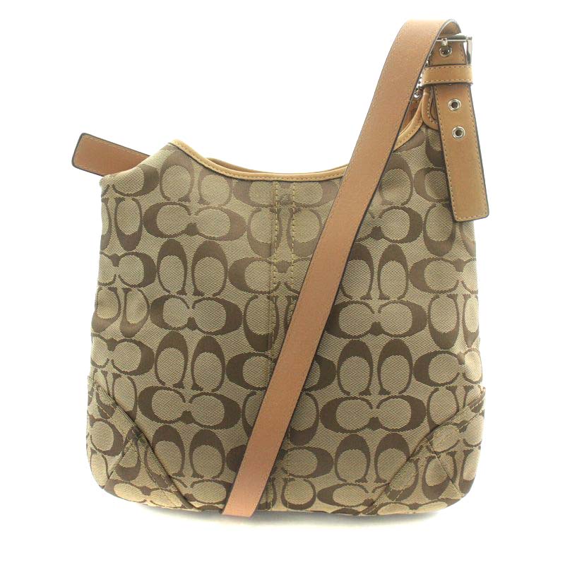 コーチ COACH クラシック シグネチャー ショルダーバッグ キャンバス 