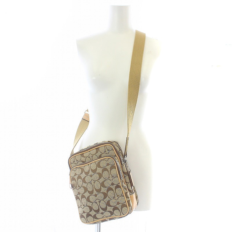 コーチ COACH ショルダーバッグ 斜めがけ シグネチャー ジャガード  