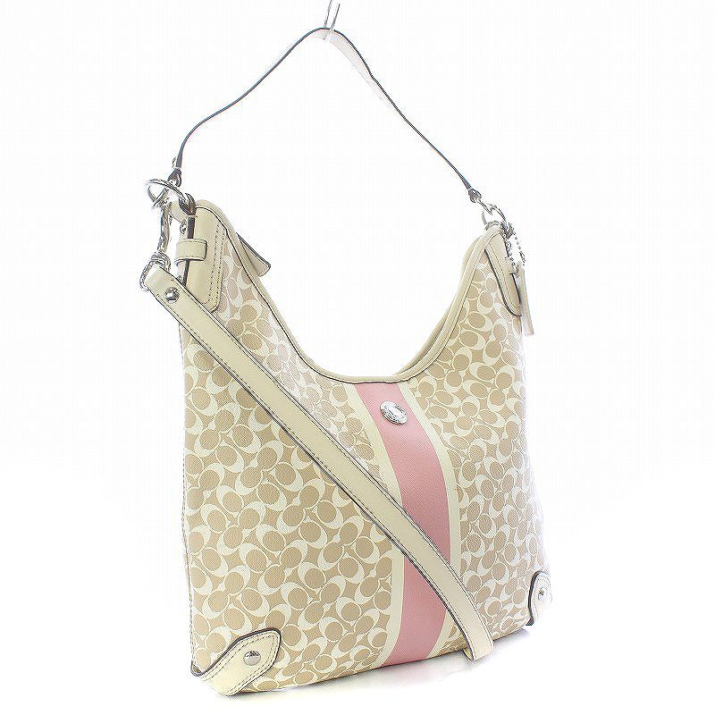 コーチ シグネチャー コンバーチブルホーボー 斜め掛け ショルダーバッグ ベージュ ブラウン PVC レザー レディース COACH コーチ COACH チェルシーコンバーチブルホーボー ショルダーバッグ