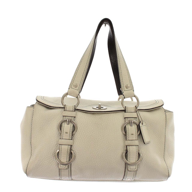 コーチ COACH ハンドバッグ レザー ショルダーバッグ 白 ホワイト 
