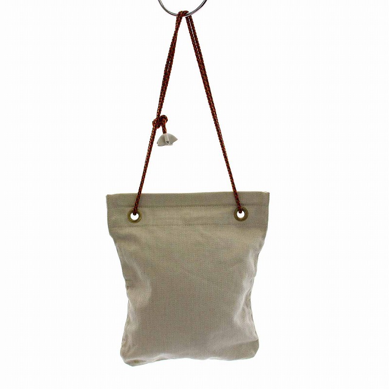 エルメス HERMES アリーヌ PM ショルダーバッグ キャンバス ベージュ  