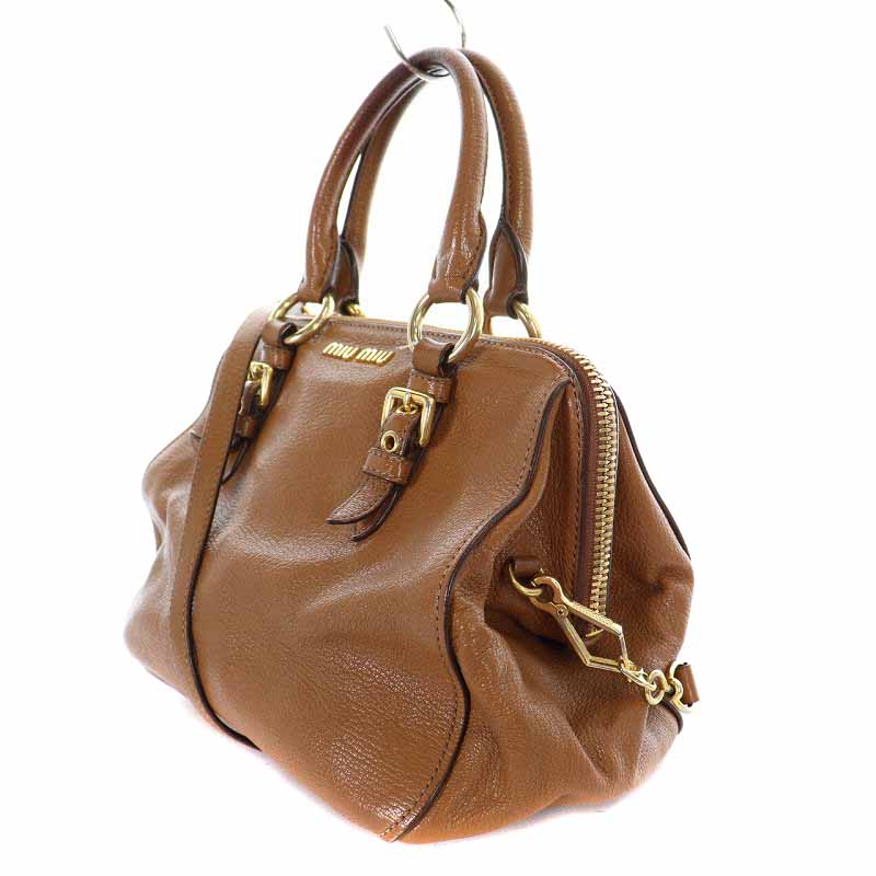 ミュウミュウ miumiu マドラス MADRAS ハンドバッグ ショルダーバッグ  