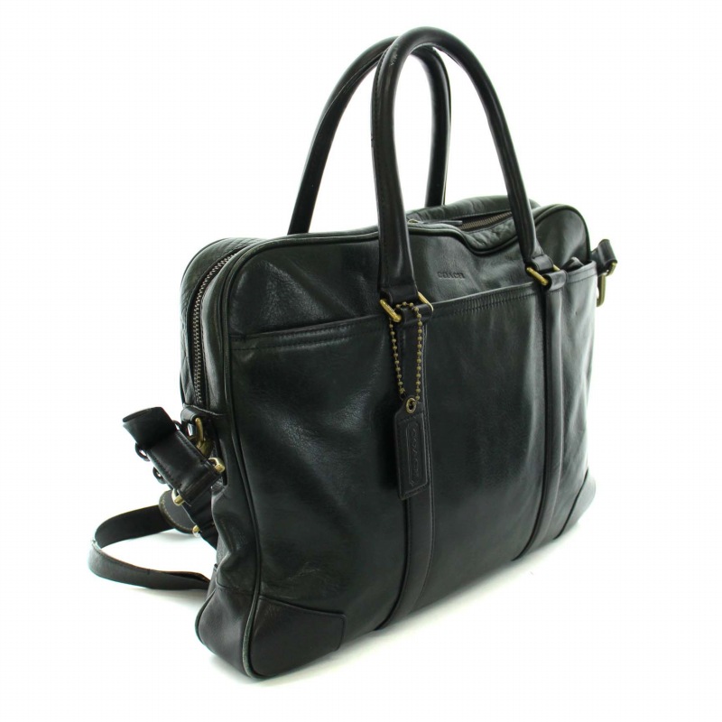 コーチ COACH ブリーカーハーネスレザースリムブリーフ Bleecker 