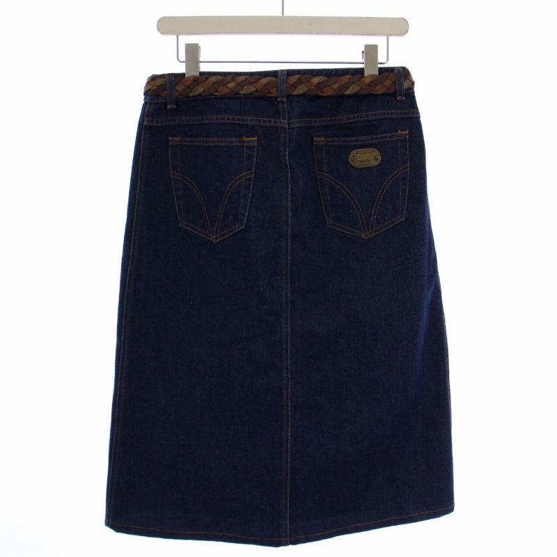 ディー&ジー ドルガバ ドルチェ&ガッバーナ D&G デニムスカート ラップ  