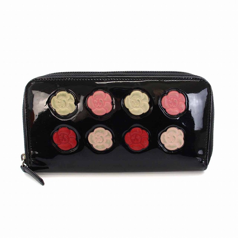 シャネル CHANEL カメリア メイクパレット ロングウォレット 長財布 