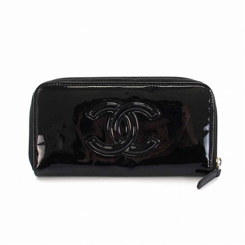 シャネル CHANEL カメリア メイクパレット ロングウォレット 長財布 