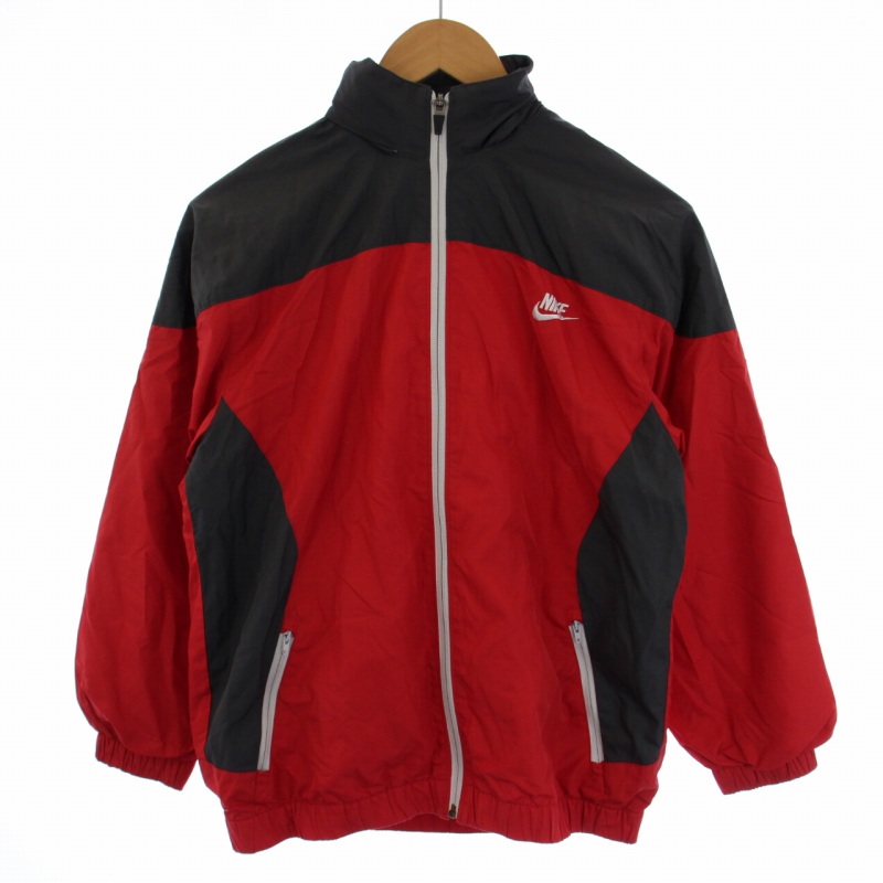 ナイキ NIKE ジャンパー ジャケット ジップアップ ロゴ 150 赤 レッド 