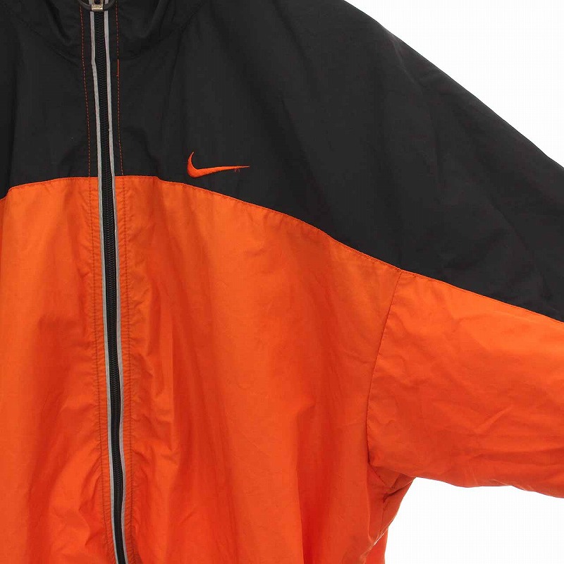 Nike オレンジ ジップアップジャケット XL ナイキ NIKE ジップアップ ブルゾン HI-QVE XL オレンジ ジャケット