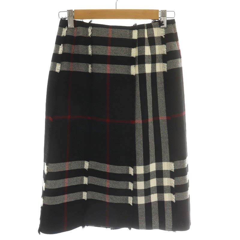 バーバリー ロンドン BURBERRY LONDON タイトスカート ひざ丈 チェック 