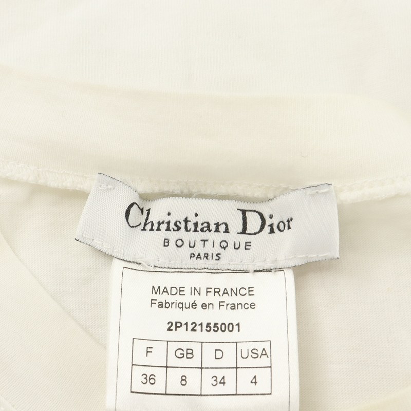 新品　未使用　タグ付き　クリスチャンディオール　カットソー　サイズ38　No12 クリスチャンディオール Christian Dior カットソー