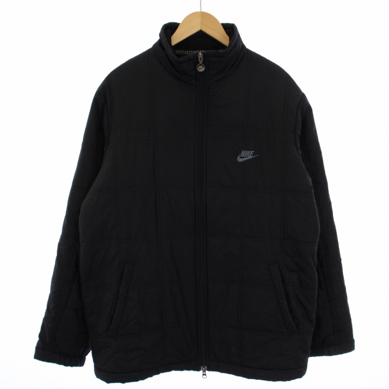 ナイキ NIKE 中綿ジャケット ブルゾン ジップアップ ロゴ XL 黒 