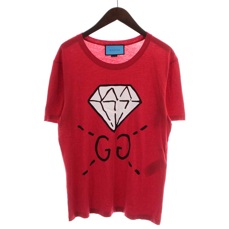 グッチ GUCCI 17SS ゴースト ダイヤプリント Tシャツ カットソー 半袖 