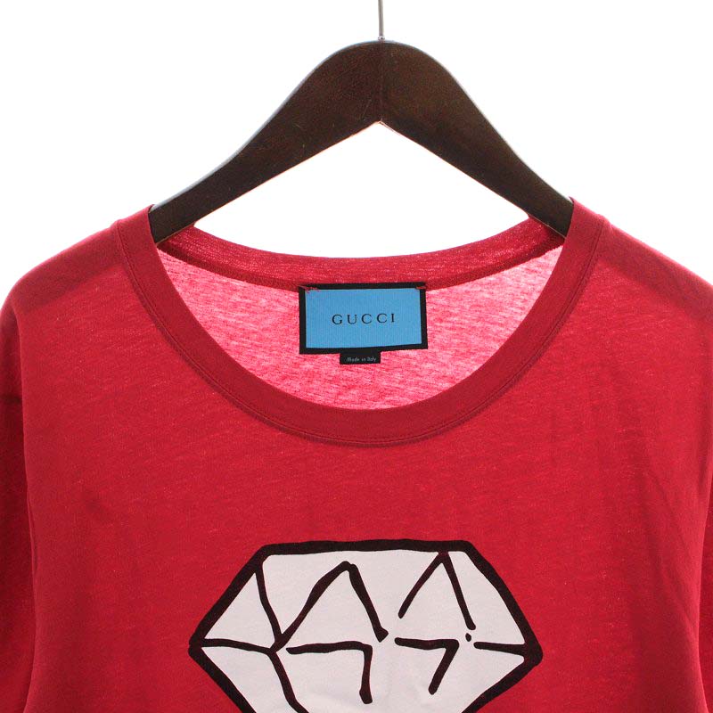 グッチ GUCCI 17SS ゴースト ダイヤプリント Tシャツ カットソー 半袖 