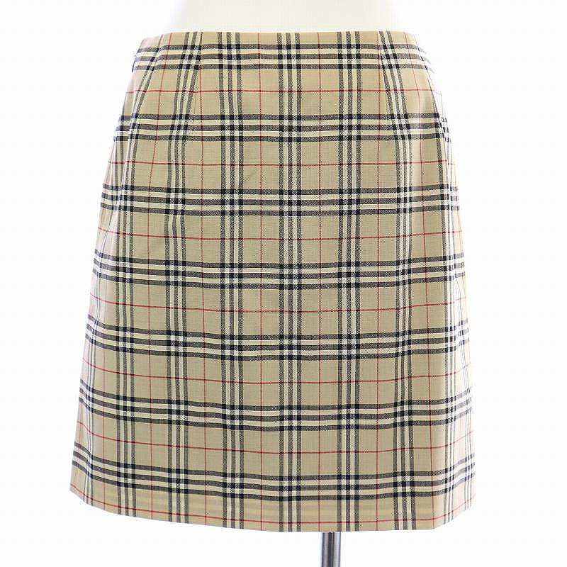 【美品】バーバリーブルーレーベル　ノバチェック　スカート　プリーツ　フレア　M BURBERRY BLUE LABEL(バーバリーブルーレーベル) Nova check