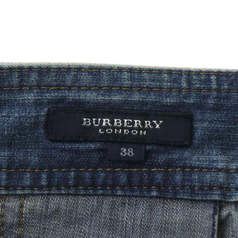 バーバリー ロンドン BURBERRY LONDON デニムスカート プリーツ バーバリー ロンドン BURBERRY LONDON デニムスカート プリーツ