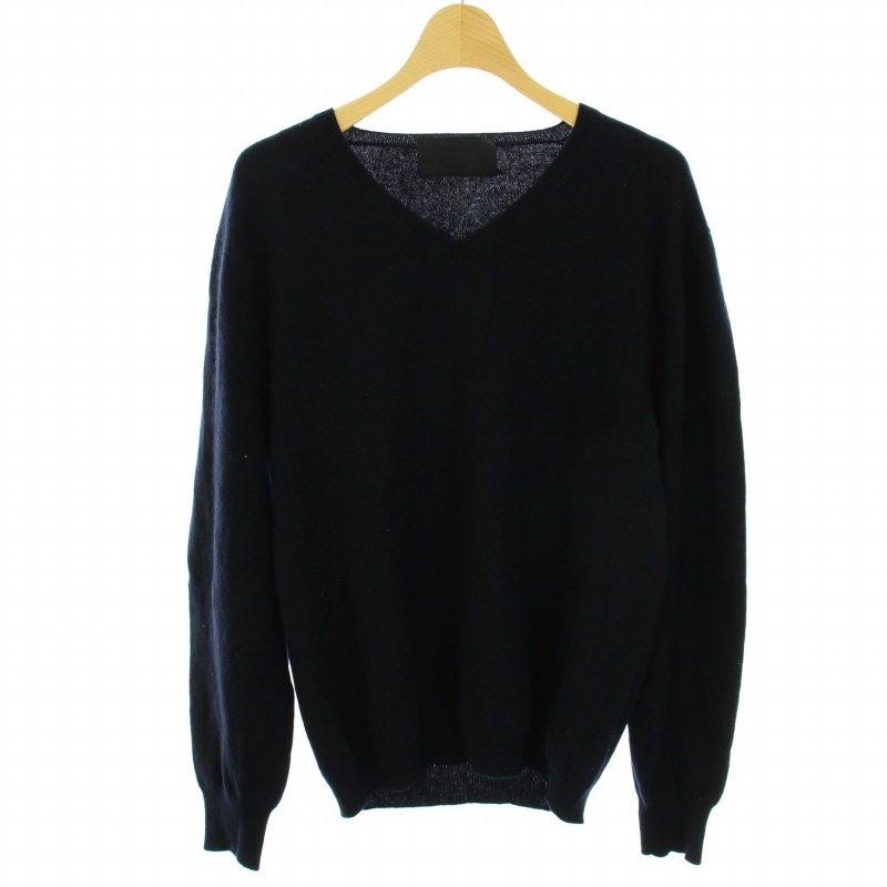 プラダ PRADA ニット セーター ウール カシミヤ混 Vネック 長袖 46 M