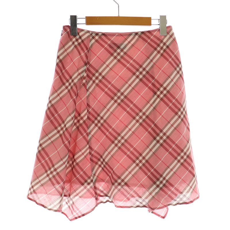 バーバリーブルーレーベル BURBERRY BLUE LABEL フレアスカート ひざ丈 