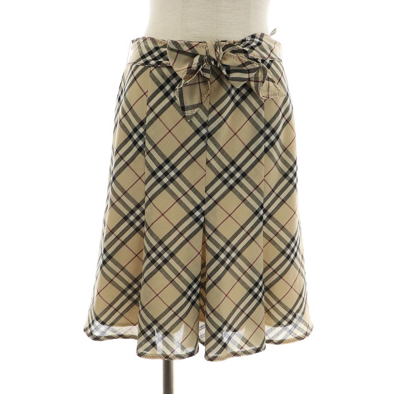 BURBERRY バーバリーブルーレーベル ノバチェック フレア