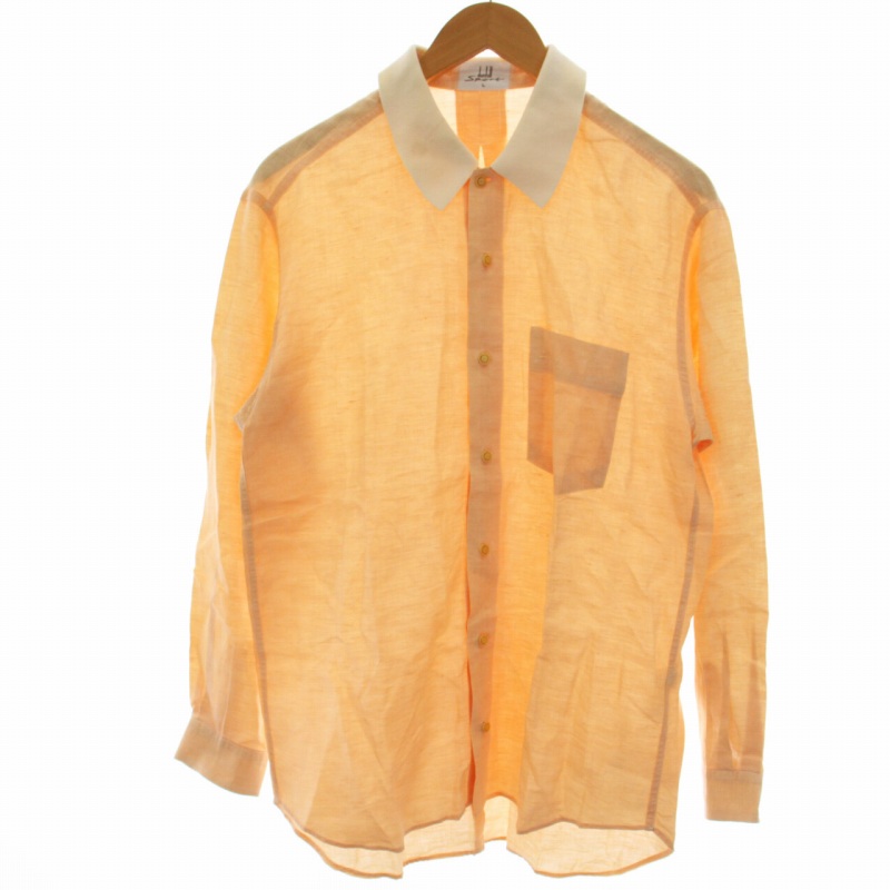 ダンヒル dunhill SPORT クレリックシャツ カジュアルシャツ 麻 ダンヒル dunhill SPORT クレリックシャツ カジュアルシャツ 麻