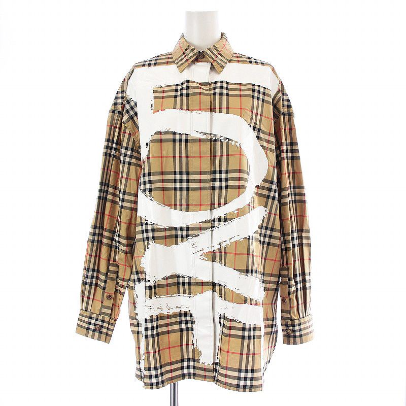 バーバリー BURBERRY 21SS カジュアルシャツ 長袖 LOVE ロゴ 