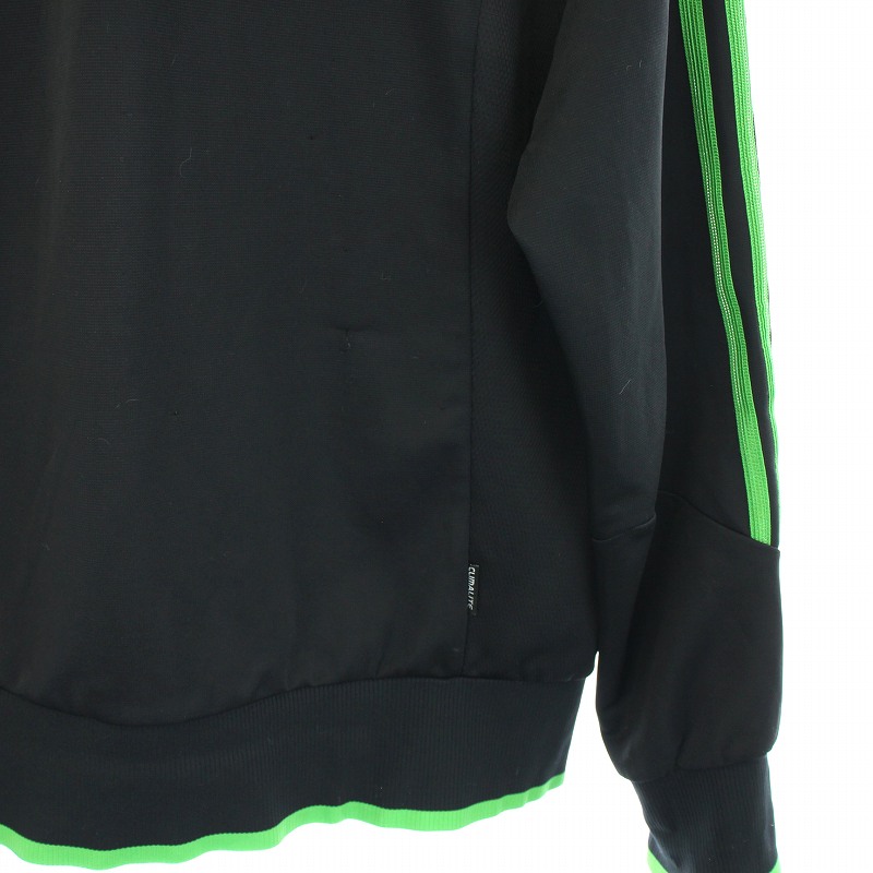 adidas ATP トラックジャケット ジップアップ 黒緑 デサントアディダス 美品☆adidas/アディダス☆ジャージ☆トラックジャケット