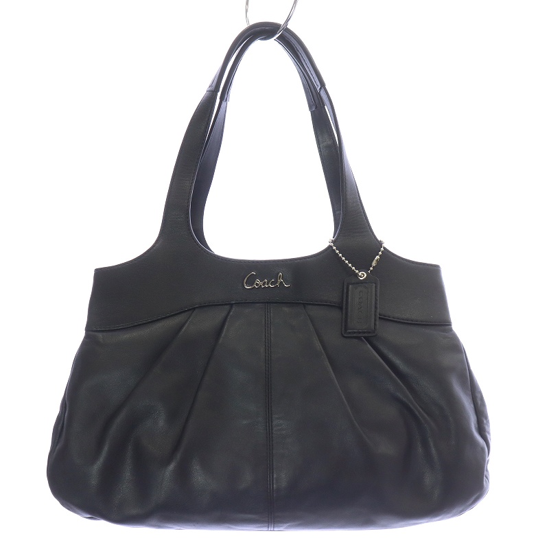 お盆限定価格‼️コーチ黒 レザー ハンドバッグ 楽天市場】【布袋あり】COACH コーチ マディソンギャザー