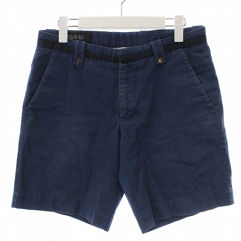 グッチ(GUCCI) ハーフパンツ ネイビー メンズ