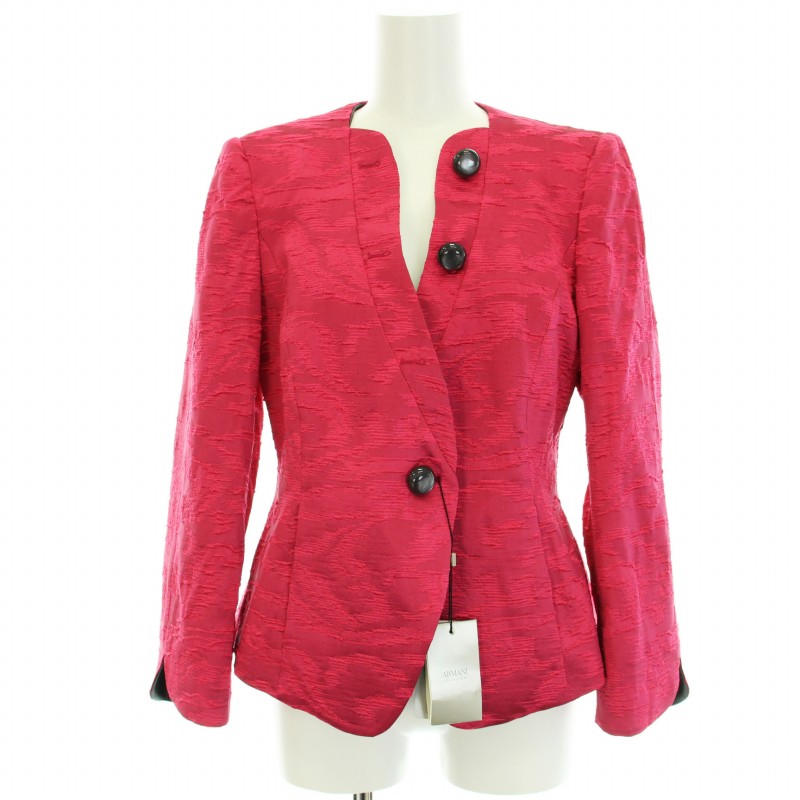 未使用品 アルマーニ コレツィオーニ ARMANI COLLEZIONI ノーカラー  