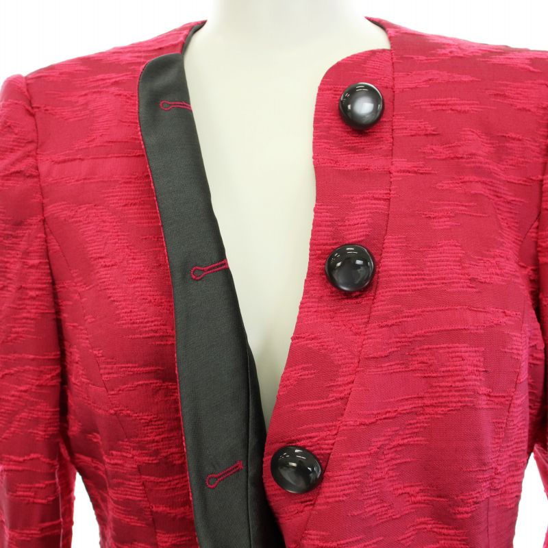 未使用品 アルマーニ コレツィオーニ ARMANI COLLEZIONI ノーカラー 