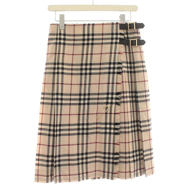バーバリー ロンドン BURBERRY LONDON ラップスカート ノバチェック  
