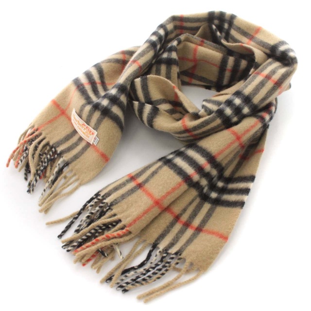 【未使用に近い】　Burberry's　バーバリーズ　マフラー　ノバチェック 未使用☆BURBERRYSバーバリーノバチェック柄マフラー100