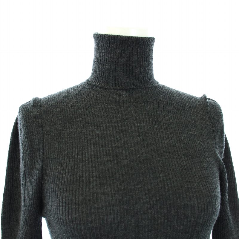PRADA タートルネック　グレー　ニット　セーター　42 美品 プラダ PRADA ニット セーター タートルネック 長袖 42 M