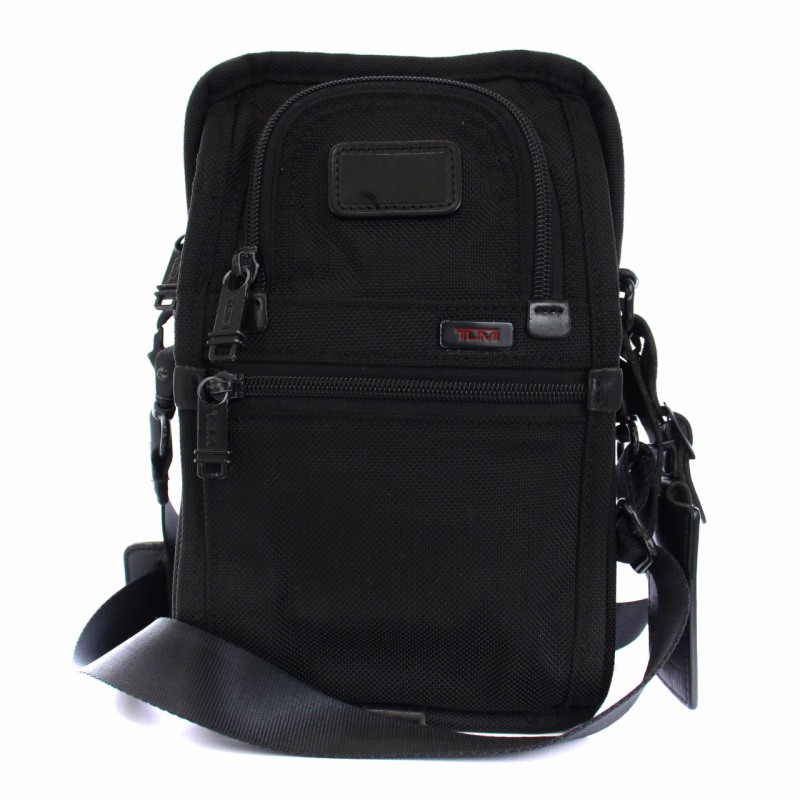 トゥミ TUMI アルファ トラベル ショルダーバッグ 斜め掛け ネームタグ 