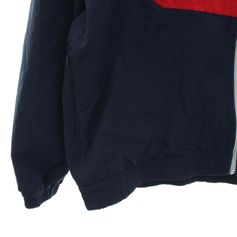 adidas アディダス ナイロンジャケット 濃紺 大きめXXXL ジャンバ