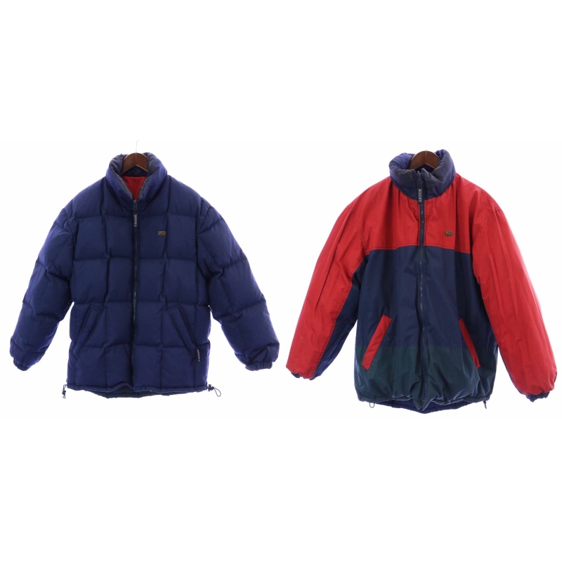 ラコステ LACOSTE リバーシブルダウンジャケット ジップアップ フード  