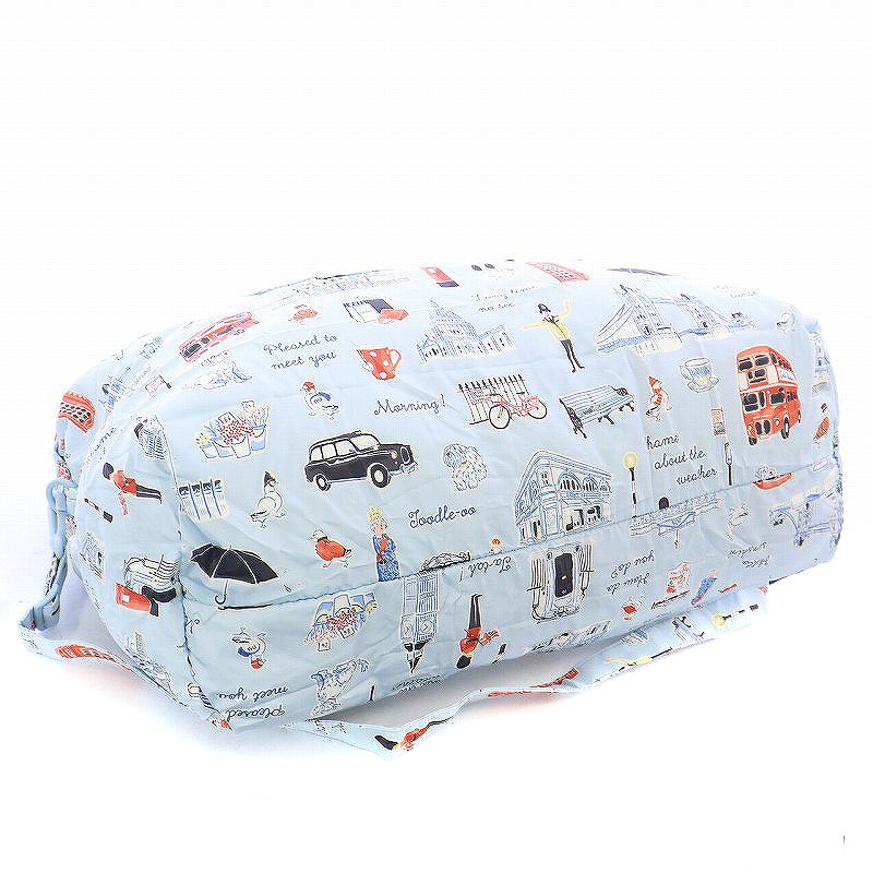 Cath Kidston】ボストンバッグ 雲 カモメ 総柄