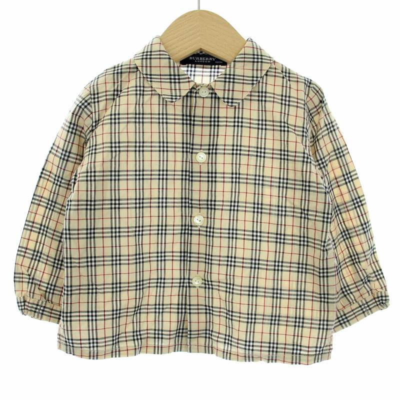 バーバリー BURBERRY シャツノバチェック 長袖 90cm ベージュ