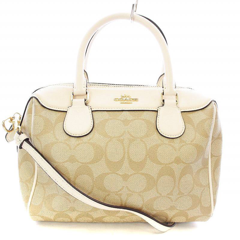 コーチ COACH ミニボストン ショルダーバッグ ハンドバッグ 2WAY  