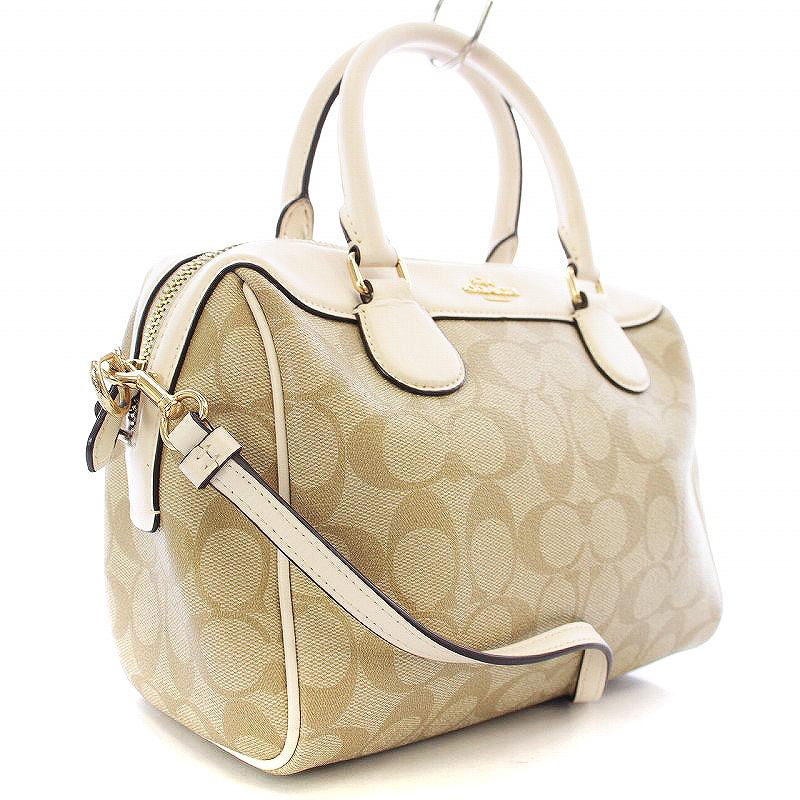 コーチ COACH ミニボストン ショルダーバッグ ハンドバッグ 2WAY 