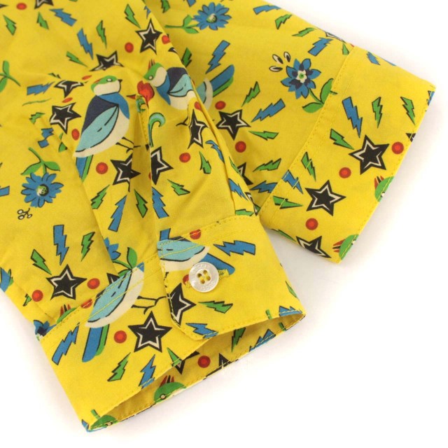 グッチ GUCCI 子供服 タグ付き シャツ 総柄 鳥柄 リボン 519466 長袖 8  