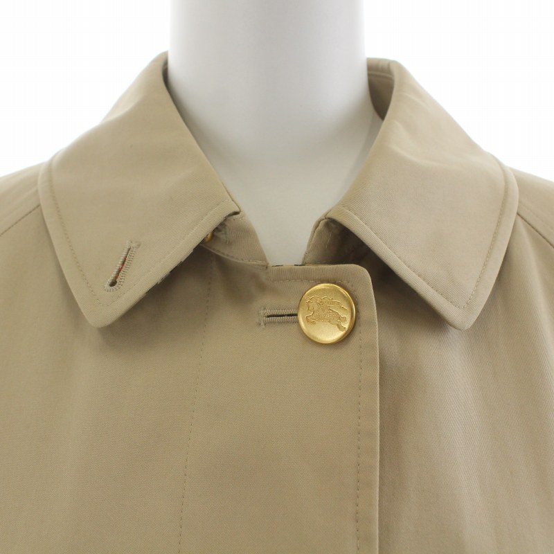 Burberrys バーバリー ステンカラーコート ベルト 金ボタン ベージュ
