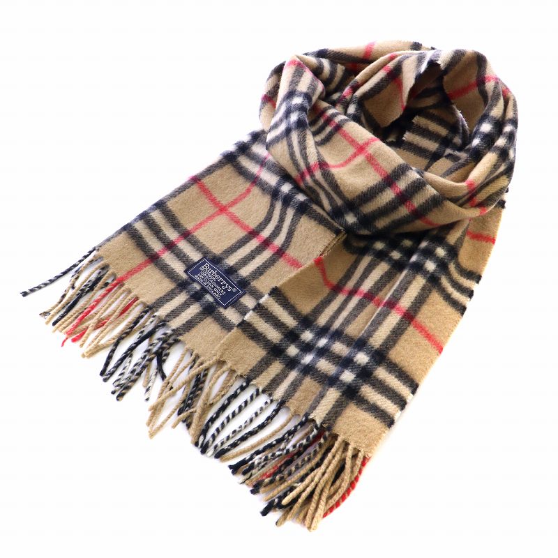 バーバリーズ Burberrys マフラー ストール ヴィンテージ フリンジ  