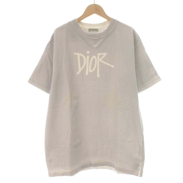 ディオール Dior shawn stussy 20SS oversized logo Tシャツ 