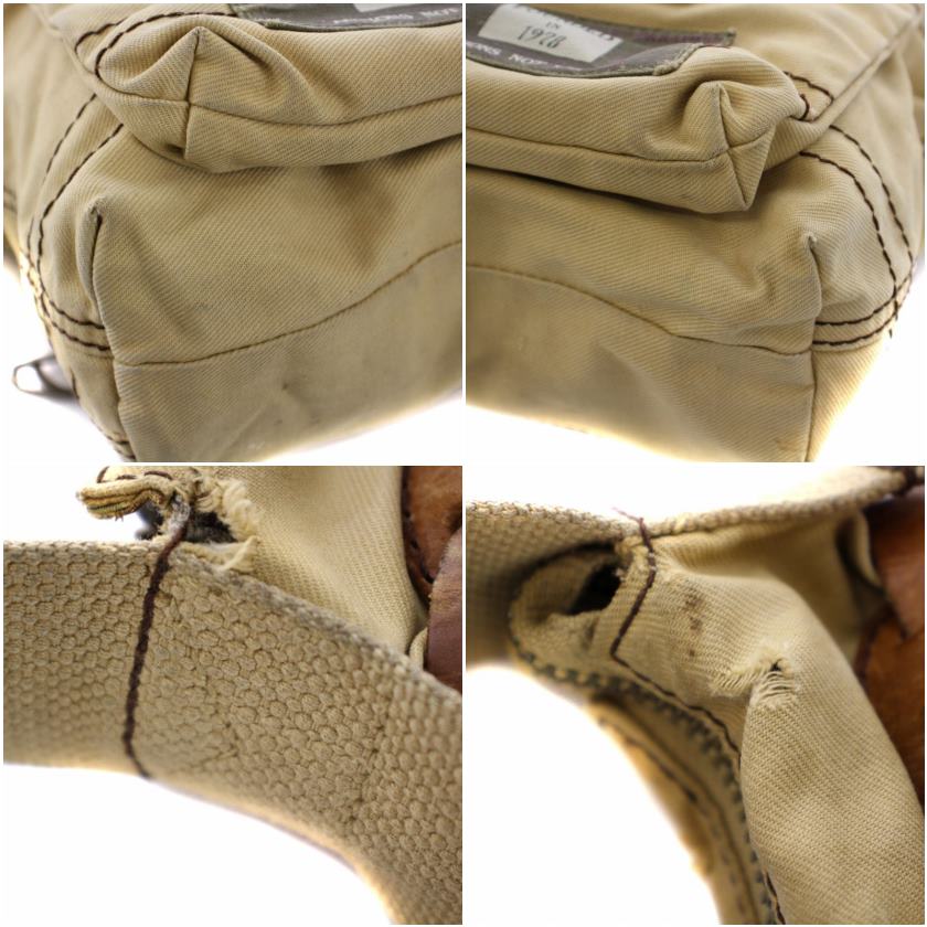 ディーゼル DIESEL ショルダーバッグ ロゴ キャンバス レザー