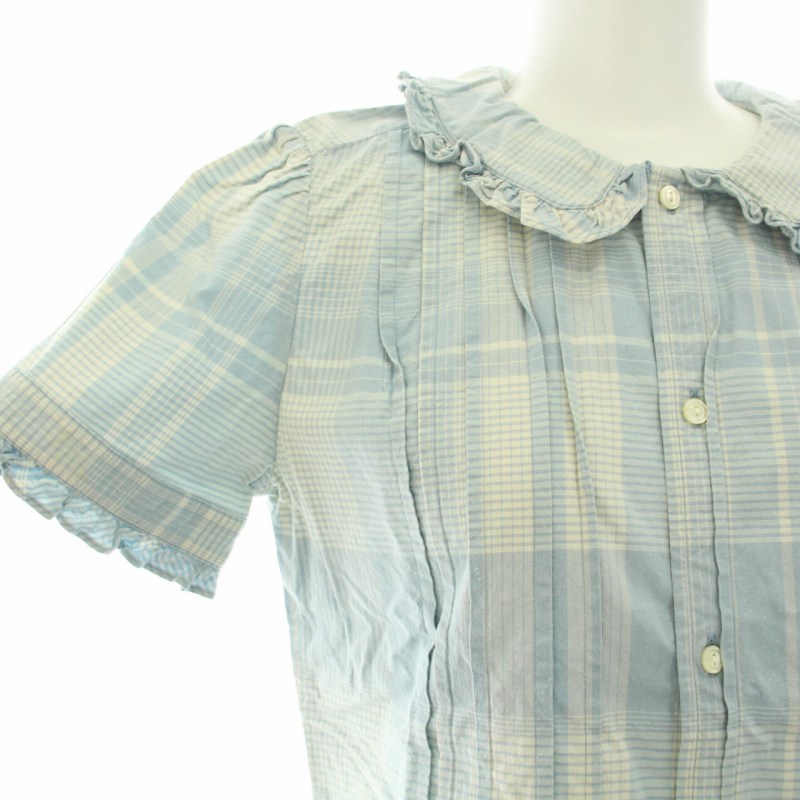 RRL コットンフリルブラウス
