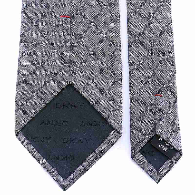 ダナキャランニューヨーク DKNY ネクタイ レギュラータイ シルク 総柄  