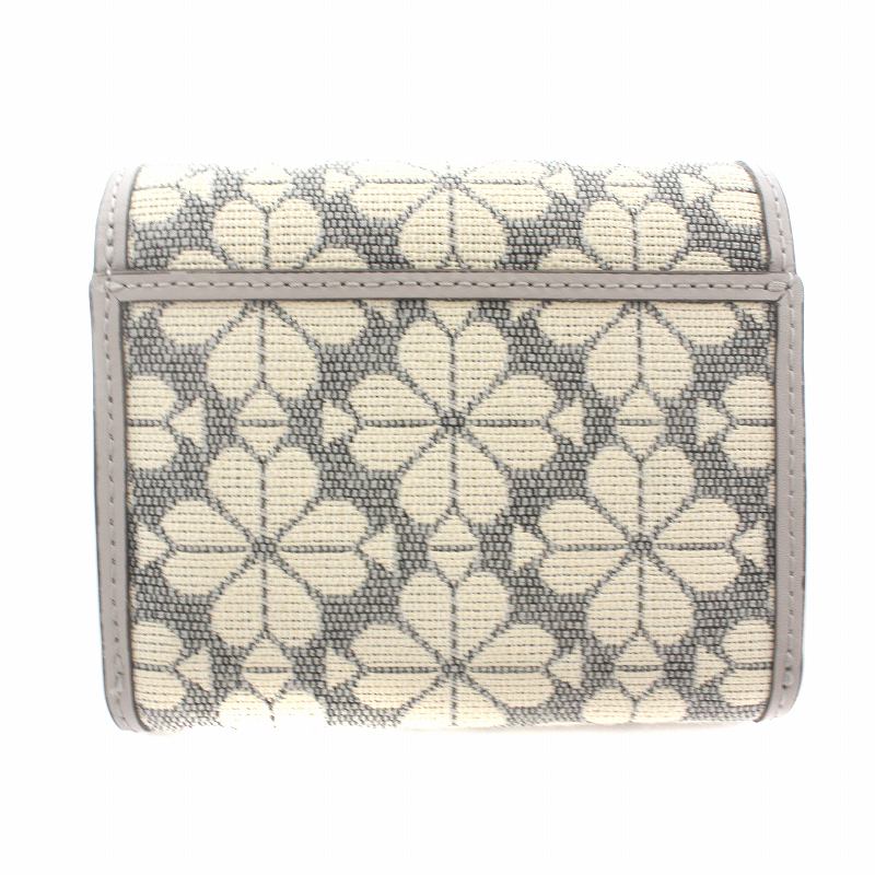 ケイトスペード KATE SPADE SPADE FLOWER JACQUARD 財布 二つ折り 小銭 