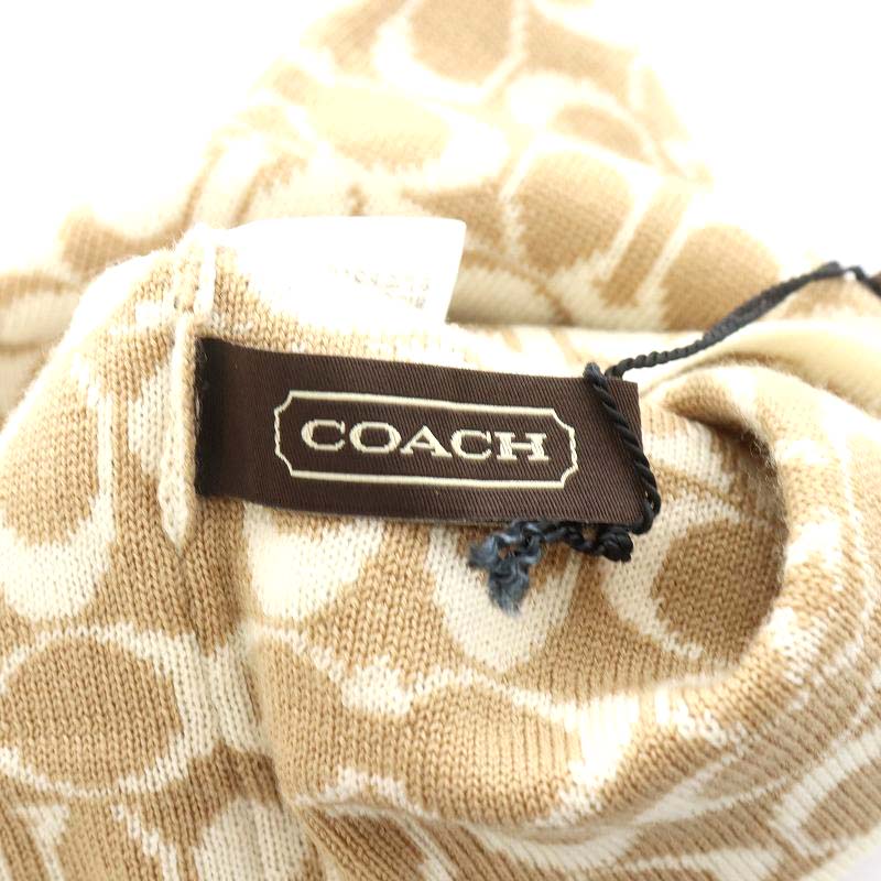COACH コーチ ニットキャップ ニット帽 ビーニー シグニチャー
