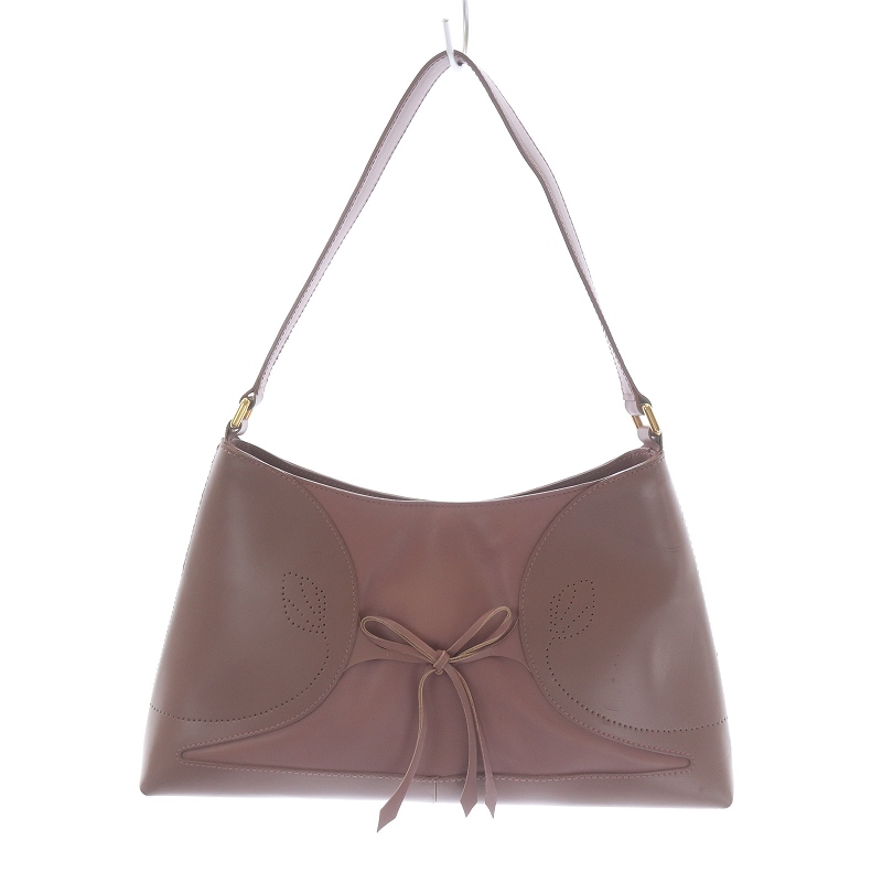 フルラ FURLA ワンショルダーバッグ ハンドバッグ リボン パンチング 